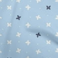 thumbnail image 1 of oneOone Polyester Lycra Baby Blue Fabric Floral & Craft Projects Decor Fabric Printed By The Yard 56 Inch Wide, 1 of 5