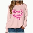 thumbnail image 3 of HCNTES Women's Spring Valentine Long Sleeve Crew Neck Love Heart Graphic Pullover Casual Comfortable Fashion Sweatshirt for Girls(L253-Pink,M), 3 of 9