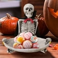 thumbnail image 2 of nvzhuang Halloween Candy Dish Holder Scary Cape Skeleton Candy Bowl Tray for Office Table Party Decoration, 2 of 7