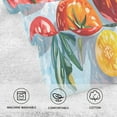 thumbnail image 5 of Yayeee 100% Cotton Hand Towels for Bathroom 16" x 28" Soft Absorbent Kitchen Towel, Watercolor Tomatoes, 5 of 7