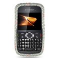 thumbnail image 2 of Insten pour la Théorie de la Motrola Full Diamond Case Silver W/ Marguerite Noire, 2 of 2