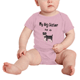 thumbnail image 2 of My Big Sister Is A Miniature Schnauzer Dog Funny Baby Bodysuit Boy Girl Unisex, 2 of 5