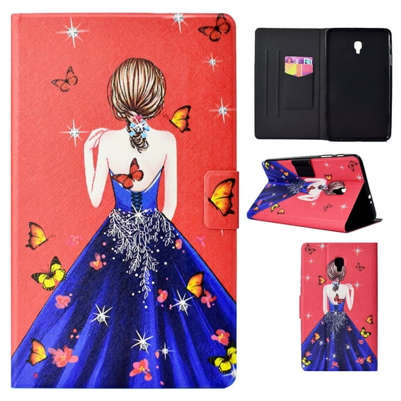 Galaxy Tab A 8.0 (2017 Released, SM-T380/T385), Allytech Slim Fit Lightweight Smart Cover w/ Auto Sleep Wake Heavy Duty Defender Folio Style Cases for Samsung Galaxy Tab A 8.0" 2017, Butterfly Girl