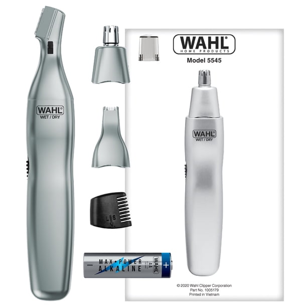 Wahl Nose, Ear & Eyebrow Hair Trimmer for Men, Cordless Battery