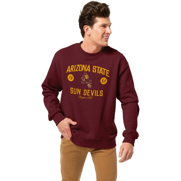Men's-League Collegiate Wear  Maroon Arizona State Sun Devils Essentials 2.0 Pullover Sweatshirt