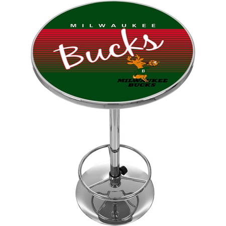Milwaukee Bucks Hardwood Classics NBA Chrome Pub Table