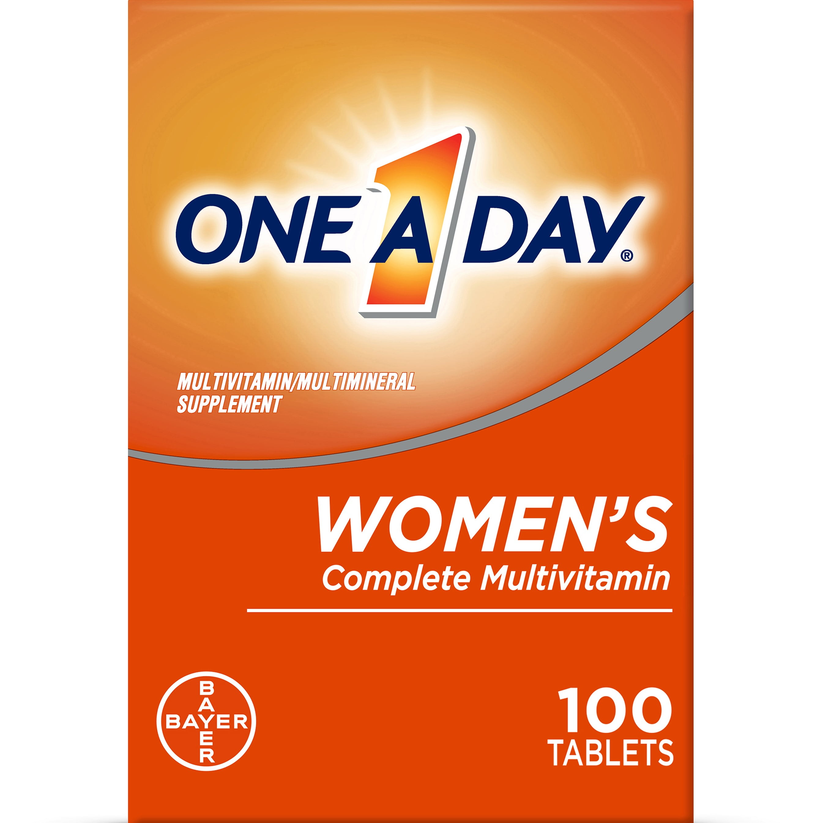 One A Day Women's Multivitamin Tablets, Multivitamins for Women, 100 Ct