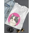 thumbnail image 3 of Suspicious Cat T-Shirt Women -Kayomi Harai Designs, Female 3X-Large, 3 of 4