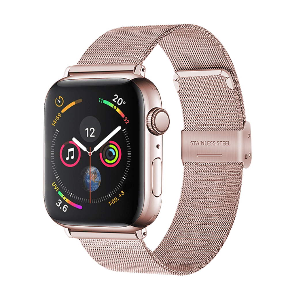 Clearance Compatible for Apple Watch Band 38 40mm 42 44mm Stainless Steel Loop Buckle Metal Strap Wristband Loop Replacement Band for Iwatch Series