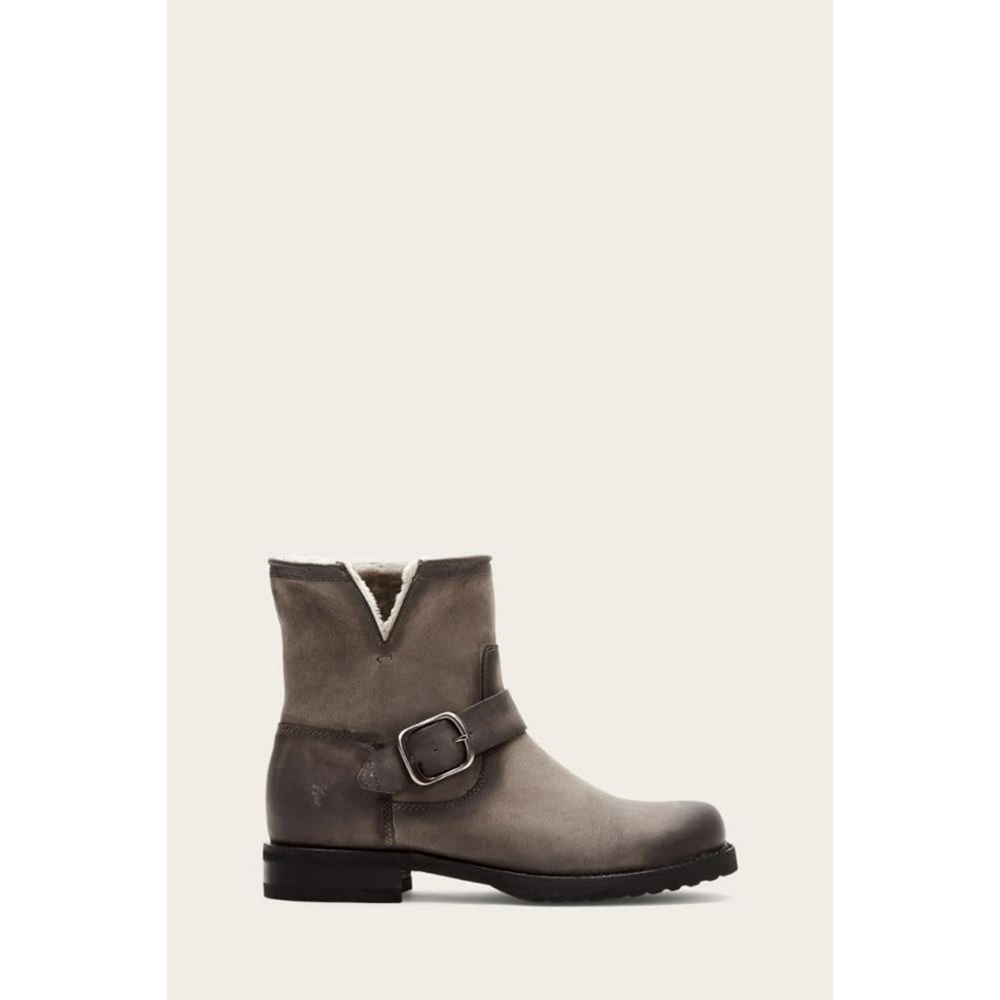 Frye Women VERONICA SHEARLING BOOTIE GRY FLAT Walmart