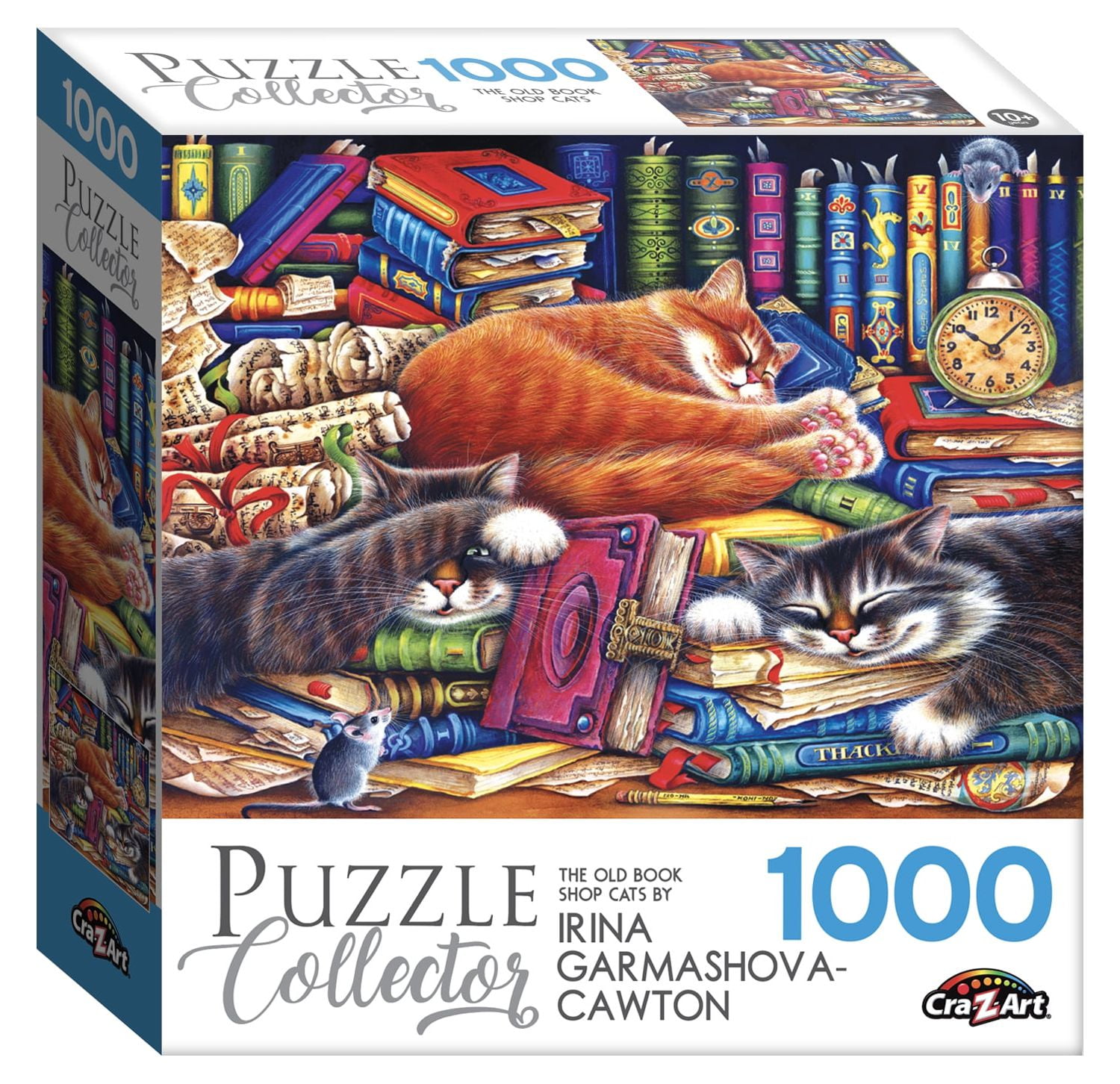 Cra-Z-Art Puzzle Collector 1000-Piece The Old Book Shop Cats