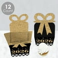 thumbnail image 3 of Big Dot of Happiness New Year's Eve - Gold - Square Favor Gift Boxes - 2026 New Years Eve Party Bow Boxes - Set of 12, 3 of 8