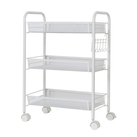 Ktaxon 3 Tier Shelf Shelving Rack Rolling Kitchen Pantry Storage