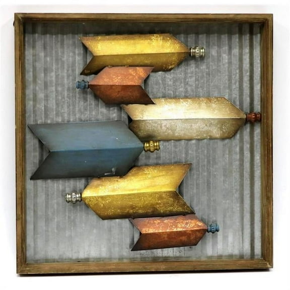 Jeco HD-WD001-W Tail Feathers Metal Wall Art