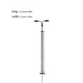 thumbnail image 4 of Yuarrent Modelo de lámpara de vía férrea, micropaisaje, accesorios de diseño al aire libre, poste de luz LED de Metal, escalera, farolas, Artesanía Negro (luz blanca), 4 of 6
