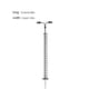thumbnail image 5 of Bearachild Modelo de lámpara de vía férrea, musgo, micropaisaje, exterior, tamaño pequeño, LED, poste de luz de Metal, patios, jardín, patio de Artesanía Negro (luz blanca) Bearachild  HA064535-02, 5 of 6