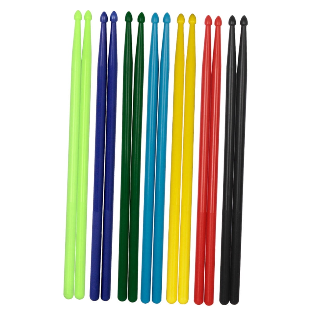 HEMOTON  7 Pairs Nylon Drum Stick Drumsticks for Musicians Child