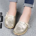 thumbnail image 3 of zapatos planos informales para mujer, zapatos de cuero para niñas, mocasines antideslizantes para mujer, zapatos de baile de bailarina suaves para enfermera de talla grande 34-44 femeninos, 3 of 5
