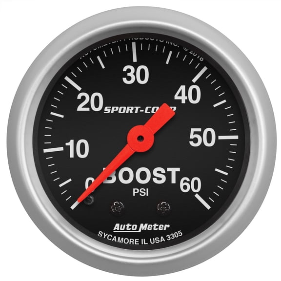 Autometer 3305 Sport Comp Mechanical Boost Gauge