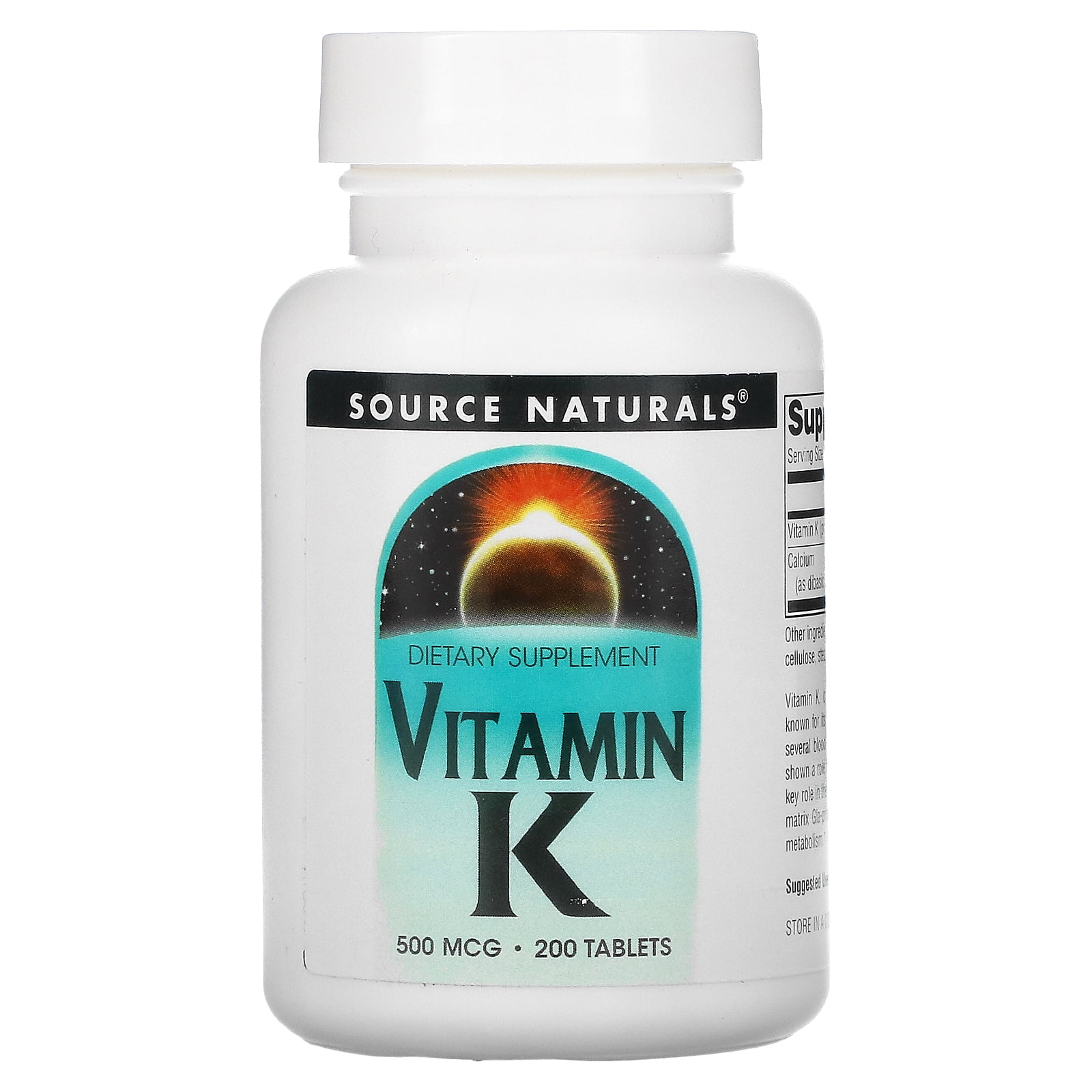 Source Naturals Source Naturals  Vitamin K, 200 ea