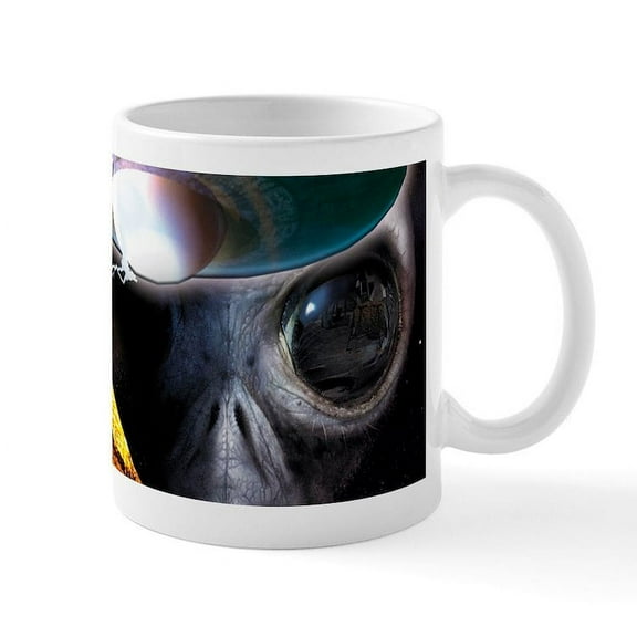 CafePress - Ancient Aliens Mug - 11 oz Ceramic Mug - Novelty Coffee Tea Cup