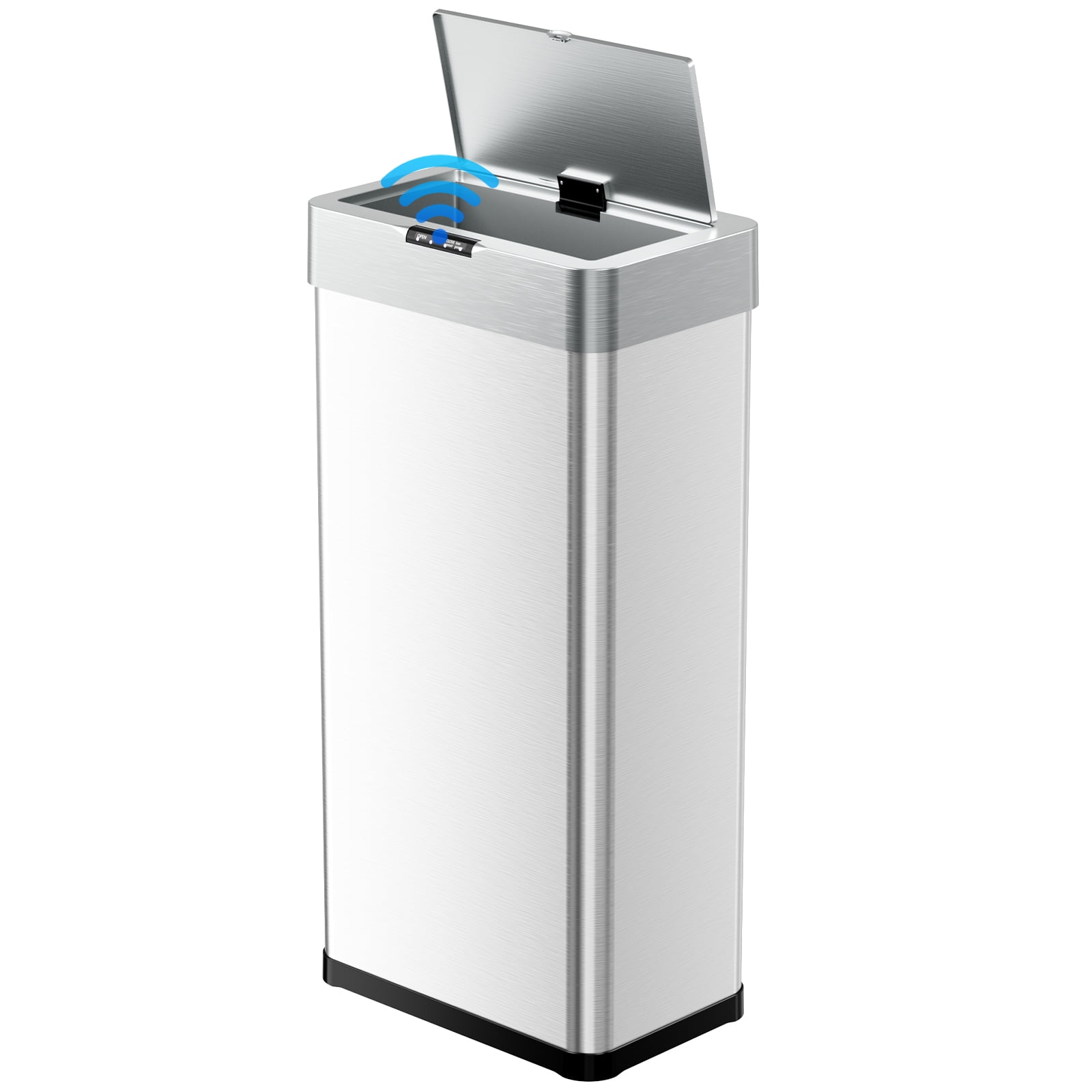 TLSUNNY 60 L Automatic Kitchen Trash Can, Motion Sensor Stainless Steel Garbage Bin with Quiet Close Lid
