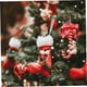 thumbnail image 4 of Decoraciones para árboles de Navidad con bastón de caramelo, adorno colgante de Papá Noel, colgantes de muñeco de nieve con lazo, decoración para árbol de Navidad, 6 uds., 4 of 5