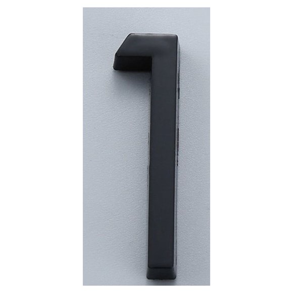 Chendee Glossy 3D House Number Door Plate Sign Outdoor Hotel Room Number Black,1