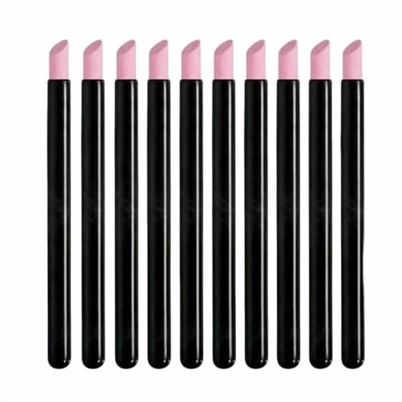 10Pcs Pumice Stone Nail File Cuticle Stone Pusher Nail Sanding Sticks Nail Art Pen Cuticle Remover Trimmer