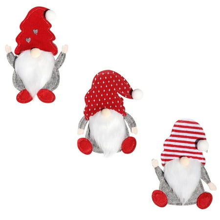 

Christmas Cutlery Set 3 Pcs Cover for Xmas Dinnerware Silverware Sleeve Gnome Sleeves Fiber
