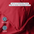 thumbnail image 6 of Bare Home Pillow Sham Set - Premium 1800 Collection - Double Brushed - King, Red, 6 of 9