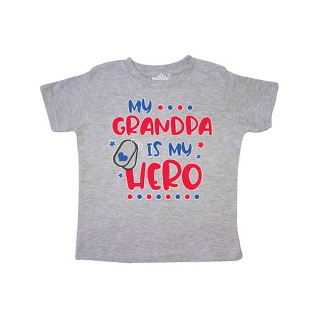 

Inktastic Memorial Day My Grandpa is My Hero Gift Toddler Boy or Toddler Girl T-Shirt