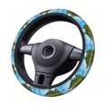 thumbnail image 6 of Picia Island And Coral Reef Car Steering Wheel Cover, Non-Slip, Breathable, Universal 15 inch, 6 of 7