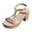 Light Yellow, variant on Platform Heeled Sandals for Women Summer Casual Bohemian Espadrille Wedge Sandal Beaded Ankle Strap Beach Shoes size 7.5 Orange