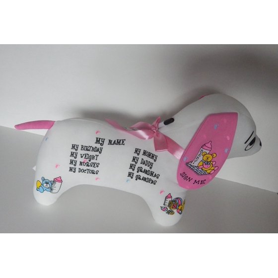 Home Kitchen New Baby Girl Autograph Dog Fun Newborn Baby Shower Home Kitchen New Baby Girl Autograph Dog Fun Newborn Baby Shower