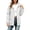 White, variant on Karight Women's Solid Color Loose Long-Sleeved Tops Casual Softshell Jacket