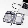 thumbnail image 3 of FastXmas Electronic Organizer, Portable Travel Cable Storage Pouch with Dividers, Electronic Accessories Carry Case Waterproof All-in-One Small Item Storage Bag for Cord Charger Earphone Power Bank, 3 of 6