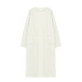 thumbnail image 1 of Sonducket Manténgase acogedor y elegante, camisones de talla grande para mujer, pijamas cálidos de invierno para mujer, vestido Pijama blanco L(115CM), 1 of 6