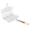 thumbnail image 3 of Dioche Barbecue Mesh, BBQ Mesh Folded Handle For Outdoor Camping For Picnic, 3 of 8