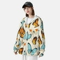 thumbnail image 5 of Sigee Butterflies Print UPF50+ Men's Sun Protection Hoodie Shirt SPF UV Shirt Long Sleeve Fishing Outdoor Lightweight, S-3XL, 5 of 9