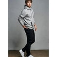 thumbnail image 2 of Russell Athletic Chandail à Capuchon en Molleton Riche en Coton, TG, Gris Chiné Moyen, 2 of 2