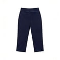 thumbnail image 5 of Tsesme Women’s Capris Elastic Waist Relaxed Fits Straight Leg Cropped Pants Summer High Waisted Lightweight Casual Trousers with Pockets ,Navy,S, 5 of 5