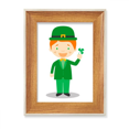 thumbnail image 1 of Green Suit Ireland Cartoon Desktop Wooden Photo Frame Display Picture Art Painting Multiple Sets, 1 of 3
