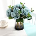 thumbnail image 1 of 2 uds cabeza de flor de imitación de Hortensia de seda con tallos para la decoración del hogar de la boda ZefeiWu 8390613047588, 1 of 1