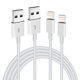 thumbnail image 1 of Cable de carga Hi-Mobiler para iPhone Lightning de 2 m, paquete de 2 unidades, blanco, 1 of 7