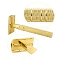 thumbnail image 2 of Waysh Safety Razor Set for Men, Gold, Complete Gift Kit, 2 of 7