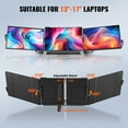 thumbnail image 4 of VEVOR Rallonge d'Écran pour Portable 14 Pouces HD 1080P Moniteur Portable pour Portable 13 Pouces-17 Pouces, 4 of 9