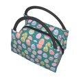 thumbnail image 4 of Kuqiui Lunch Bag for Women/Men,Waterproof Reusable Portable Lunch Tote,Lunch Box Bag.Thermal Cooler Bag Ideal for Work/Party/Travel/Picnic (Colorful Easter eggs ), 4 of 8