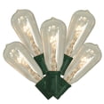 thumbnail image 1 of Vickerman 10-Count Clair et Vert Transparent ST40 Lumières de Patio de Style Edison, 9 ft Fil Vert, 1 of 3