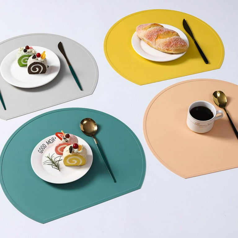 Oversize Silicone Table Placemat, Food-grade Flexible Silicone Table Mat for Baking Pastry Non-Stick, Kids Nonslip Dinner Placemat Heat Resistant